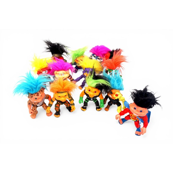 Other - Vintage 1992 Battle Trolls Lot 13 Hasbro Trollminator Super Troll Sgt Cyborg